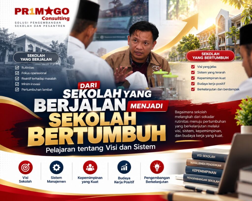 Dari Sekolah yang Berjalan Menjadi Sekolah yang Bertumbuh: Pelajaran tentang Visi dan Sistem